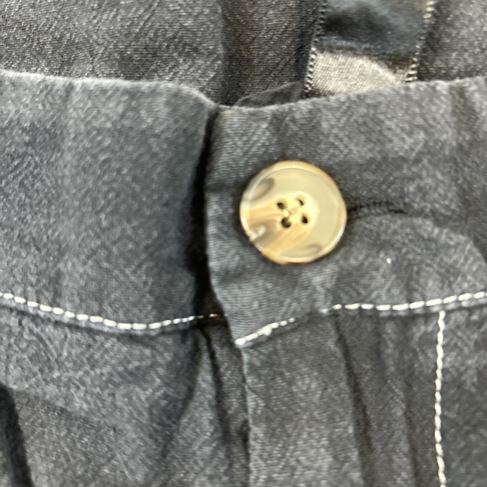 charcoal Shein cargo pants feature contrasting white stitching/ utility pockets - Picture 6 of 13